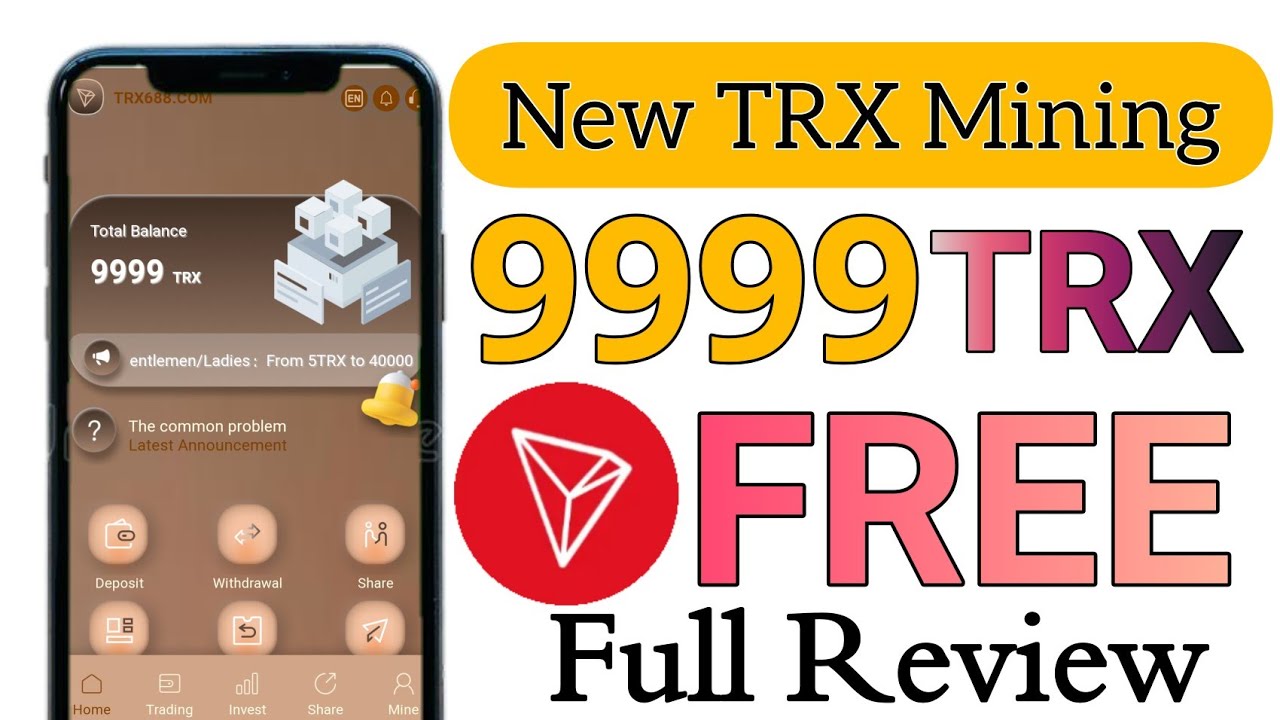 New TRON Mining Site In 2022 | Earn 9999TRX Free Now