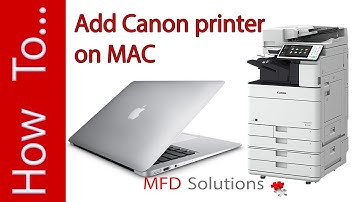 Install printer Canon iR ADVANCE on MAC - MFD Solutions