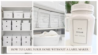 How To Label Your Home Without A Label Maker