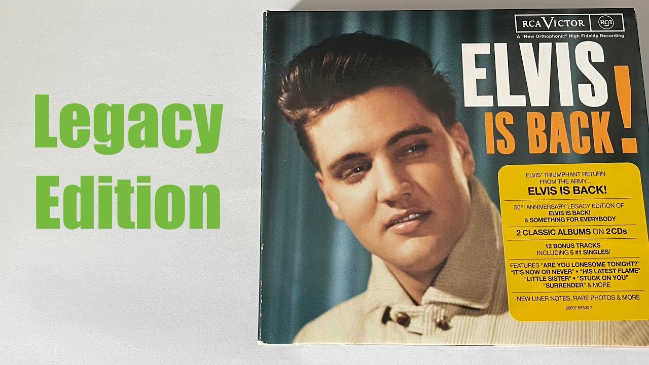 Elvis Presley - Elvis Is Back! Legacy Edition Something for Everyone Album CD Box    