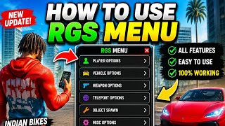 RGS Menu Kaise Use Kare? Full Tutorial 😱How To Use RGS Menu in Indian Bikes Driving 3D 🔥