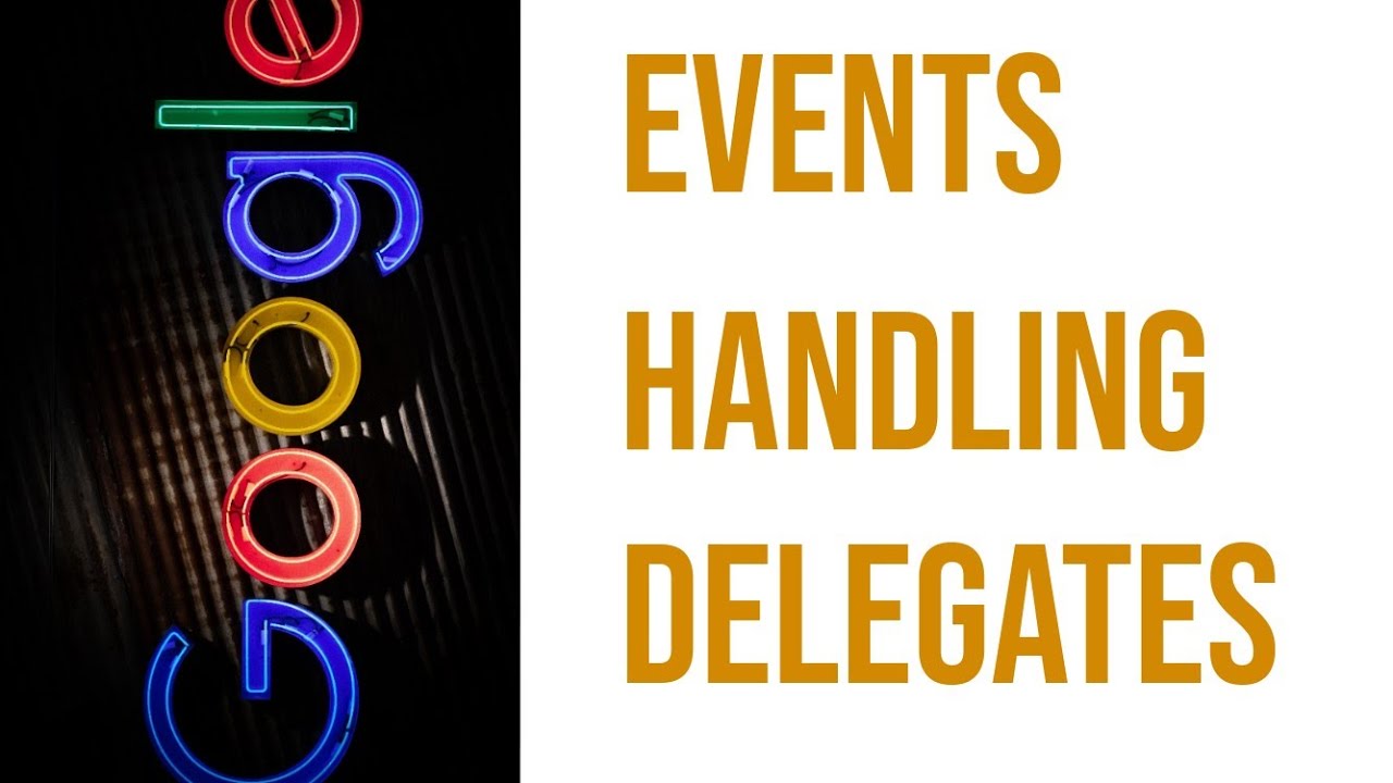 Events Handling & Delegates | Visual Basic | Java | C++ Programming ...