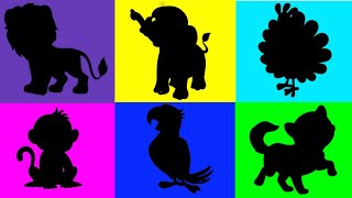 tebak gambar lucu dan mencocokan gambar animal badak gajah burung beo singa monyet hutan #puzzle screenshot 4