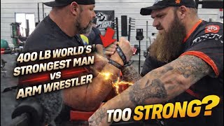 I TAUGHT BRIAN SHAW MY ARMWRESTLING STYLE 