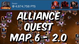 Alliance Quest Map 6 2.0 - Full Clear W Mephisto Boss Kills - Marvel Contest Of Champions