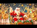 Santa Claus Riding Reindeer Sleigh 🎅 Beautiful Christmas Scene ~ Calming Christmas Music for Relax