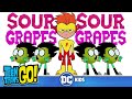 Teen Titans Go! | Sing Along: Sour Grapes By Robin | @dckids