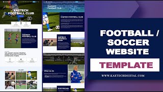 Soccer Club Website Template With Elementor For Free