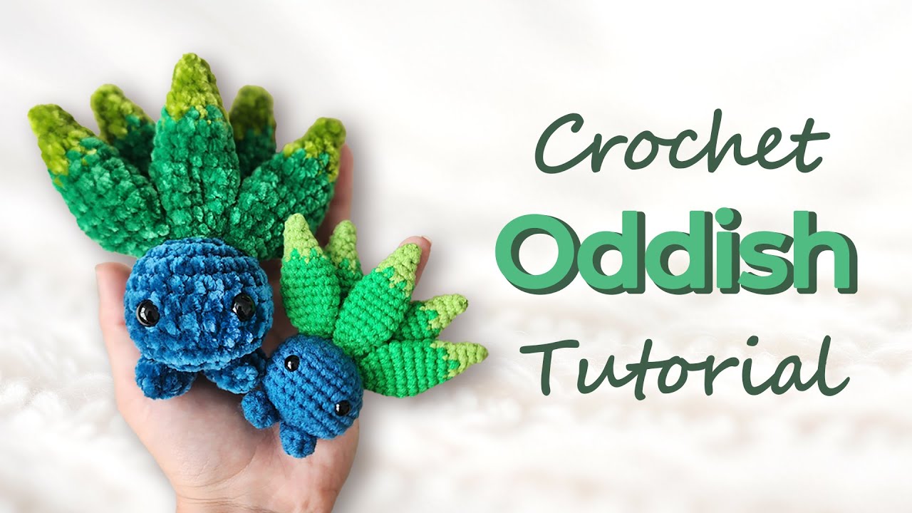 Oddish crochet 🍃 Pokémon Amigurumi 💚 Step-by-step tutorial – Free pattern