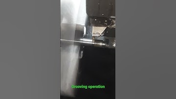 Grooving operation at cnc machine | #shorts