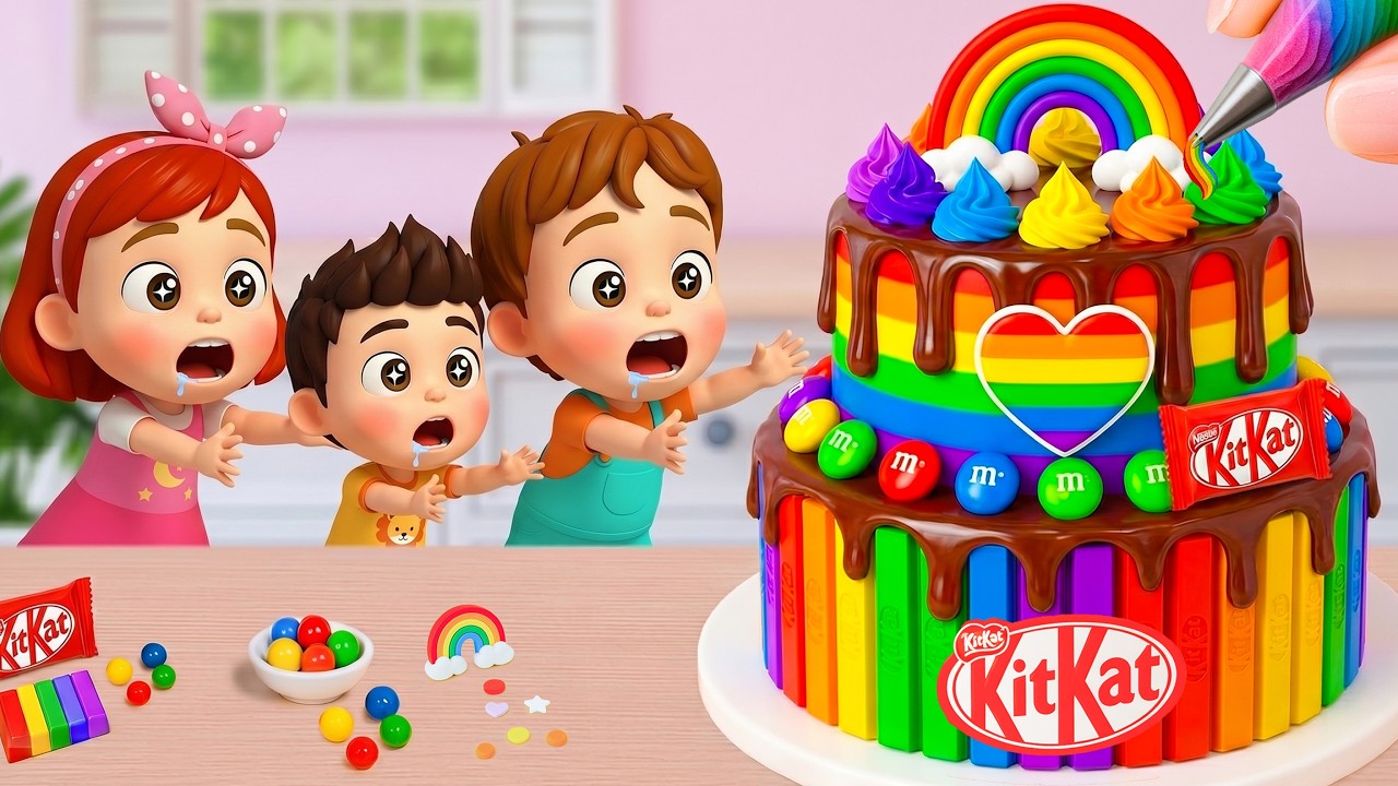 Miniature Rainbow Cake Tutorial 🌈 Amazing Mini Rainbow Chocolate Candy ...