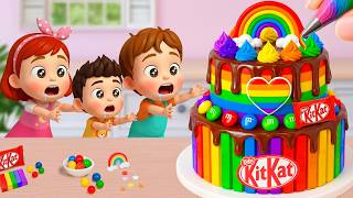 Miniature Rainbow Cake Tutorial 🌈 Amazing Mini Rainbow Chocolate Candy Cake Recipe 💕🍰 Yummy Teeny screenshot 2