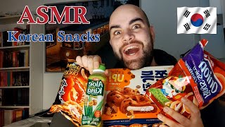 ASMR - Trying out South Korean Snacks! 🍪🍤🧃