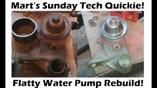 Here's a Flathead water pump. Let's rebuild it. Sunday tech quickie