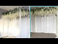 DIY- PVC pipe Floral Ceiling Diy- Two Ways To Decorate Canopy Ceiling Diy- Floral Ceiling