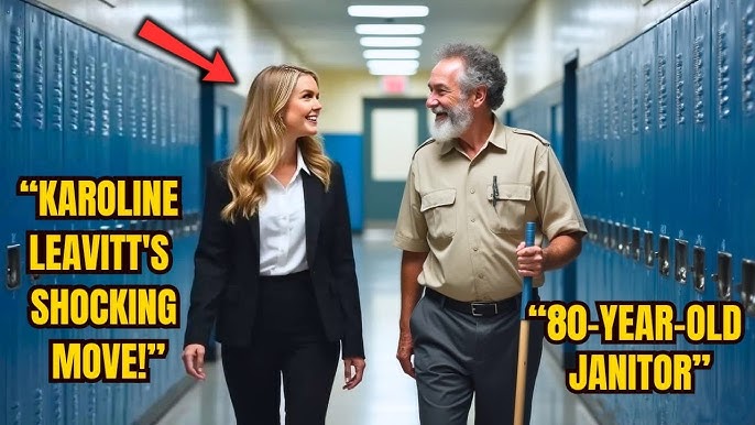 Karoline Leavitt Discovers Her High School Janitor Still Working at 80, Her  Next Move Stuns Everyone - YouTube