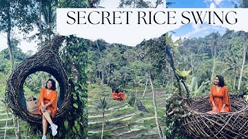 Ubud shopping & Bali secret rice field swing | Indonesia Bali travel vlog