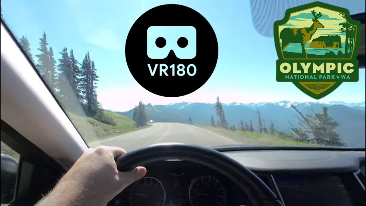 VR180 3D Hurricane Ridge Drive - Olympic National Park, Washington State, USA 4K