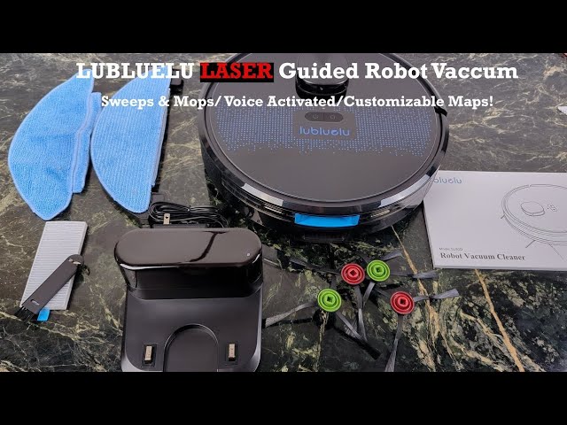 LuBlueLu LASER LIDAR Robot Vacuum with Mop & Advanced Mapping 