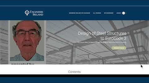 Design of Steel Structures | Engineers Ireland eLearing Course Preview