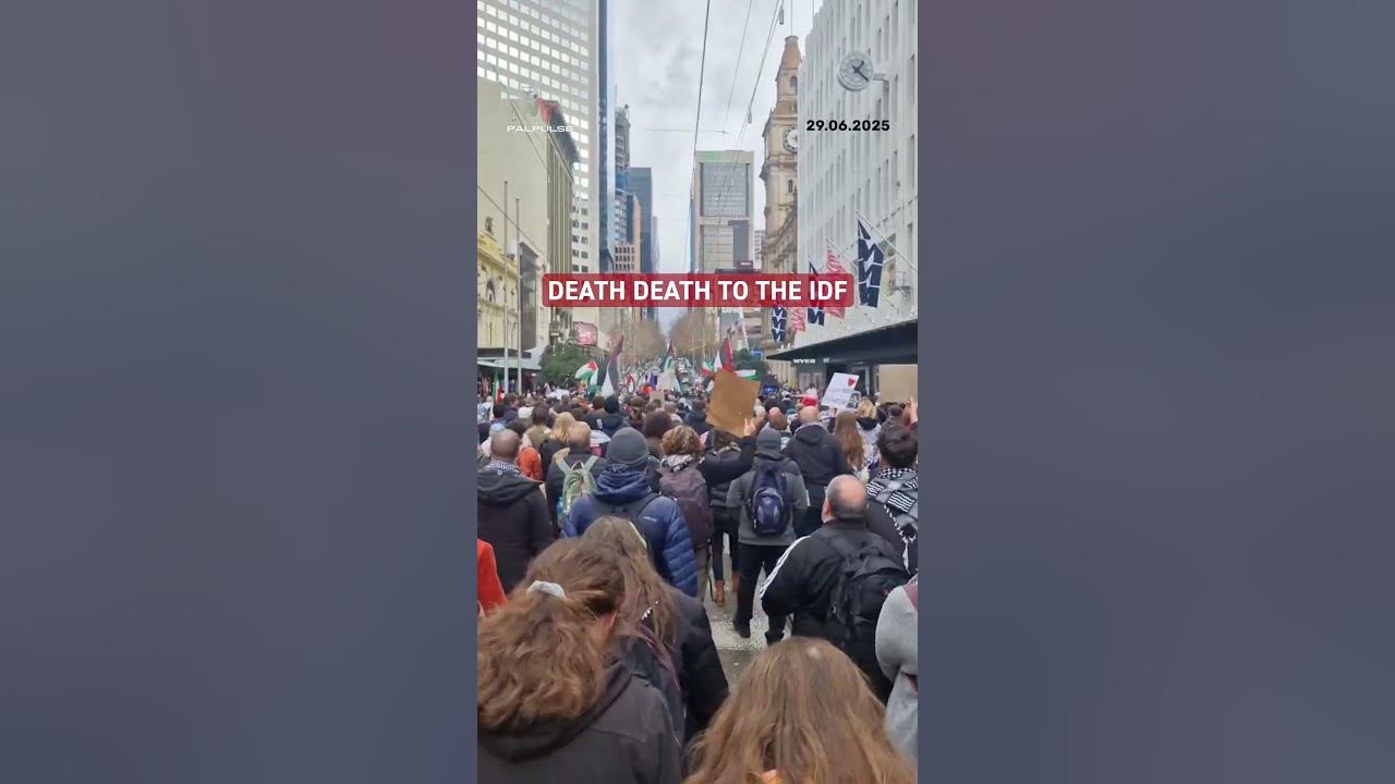 “Death to the IDF” chant reaches Melbourne within 24 hours. “Death to the IDF” chant reaches Melbourne within 24 hours.