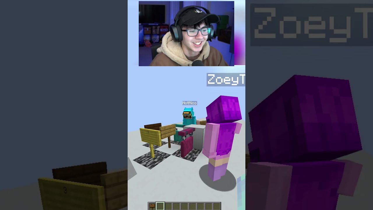 Minecraft Telepathy TEAM REVERSE Cash Nico Shady Zoey Shorts Minecraftshorts