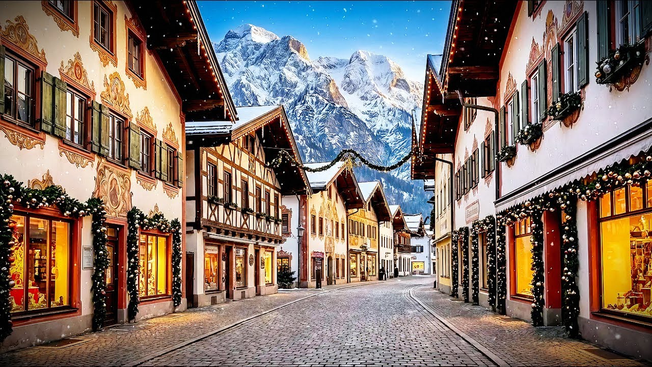 Самая красивая зимняя деревня Германии ⛄ | Обераммергау