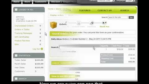 Video Tutorial - Processing Orders