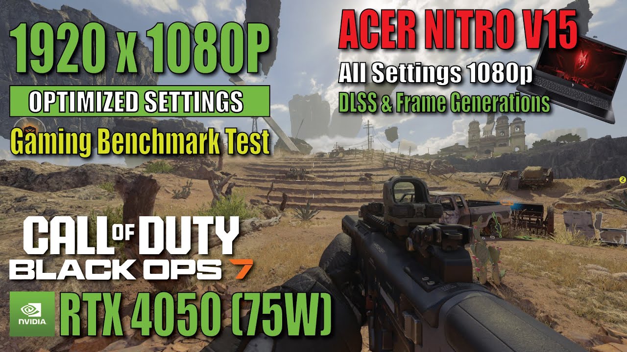 Call Of Duty: Black Ops 7 - Acer Nitro V15 Core 5 210H + RTX 4050 (75W) Gaming Benchmark Test