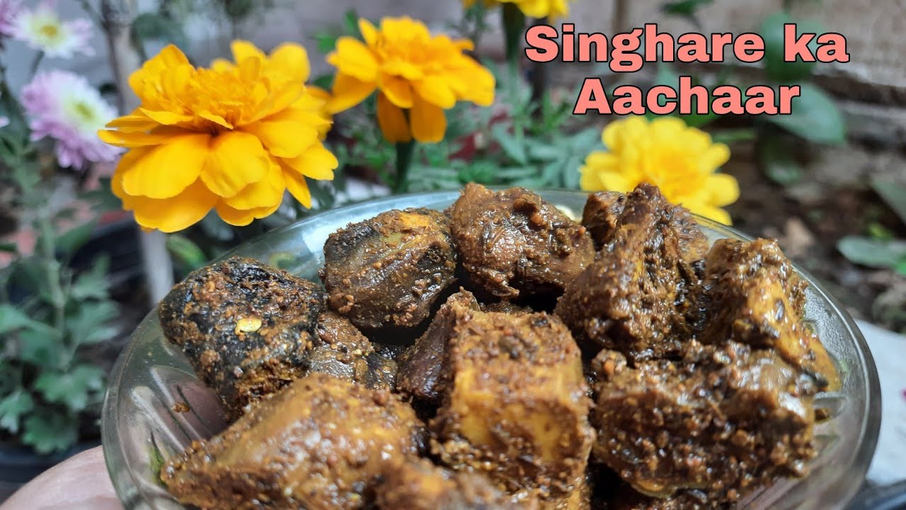 Water chestnut pickle || Easy way to make || Pickle nation || by seema's innovations