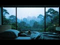 Bedroom Rain &amp; Thunder 🌧️ Sleep Instantly with Night Ambience