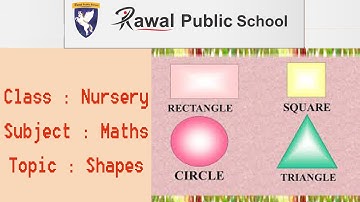 Class - Nursery, Subject - Maths, Topic - Shapes, Rawal Public School