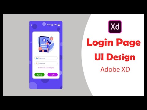 Login Page UI Mobile Design Adobe Xd (IOS login Design and Android login Design IPhone Ui Design)