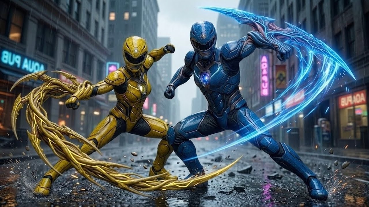💙⚡️💛 Blue and Yellow Rangers Cinematic #blueranger #yellowranger # ...