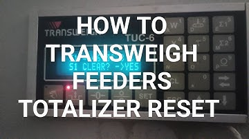 TRANSWEIGH TUC CONTROLLER TOTALIZER RESET, TUC 6  TOTALIZER S1 & S2 RESET,  TUC-6 TOTALIZER RESET