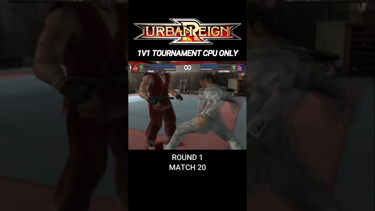 Paul Phoenix VS Lin Fong Lee | 1v1 CPU Only Tournament #gaming #urbanreign #ps2 #ps2games #shorts