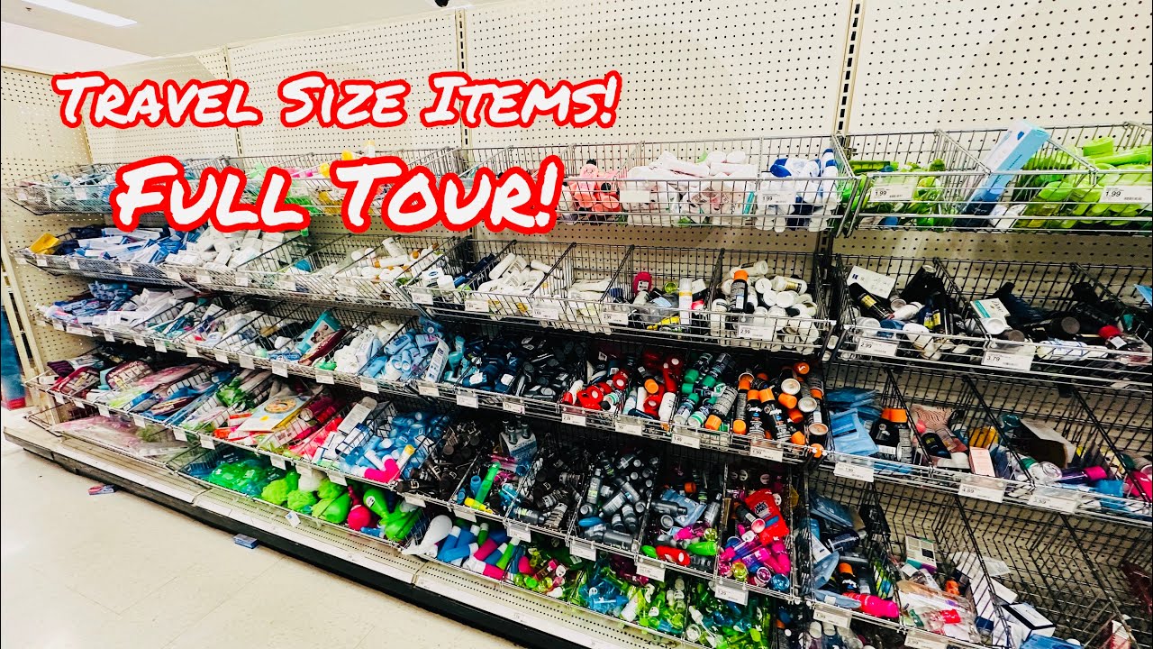FULL TOUR OF THE TRAVEL SIZE ITEMS @ TARGET! 