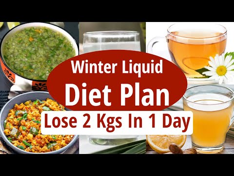 Liquid Diet Plan To Lose Weight Fast For Winters | Lose 2 Kg In 1 Day | Liquid Diet For Weight Loss