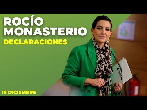 16.12 | Declaraciones a medios de ROCÍO MONASTERIO en la Asamblea de Madrid
