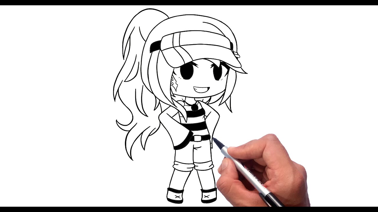 How To Draw Gacha Life Tomboy Gachalife Character Youtube