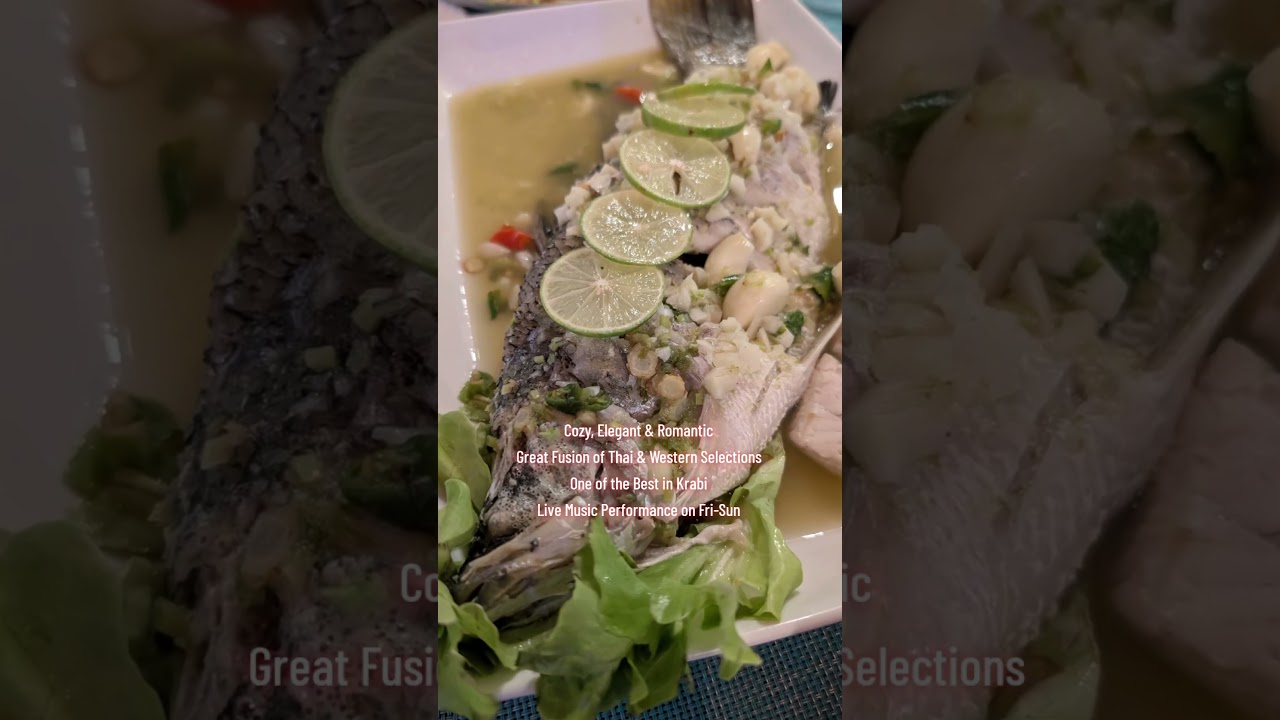 Baan Tha Ley Seafood & Grill @ Krabi Thailand: Cozy, Elegant & Romantic, Fusion of Thai & Western