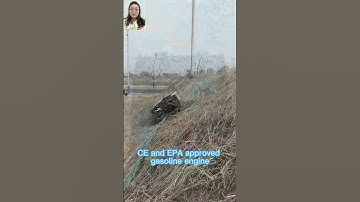 gasoline electric hybrid powered travel speed 0~6Km/h wireless radio control robot lawn mower