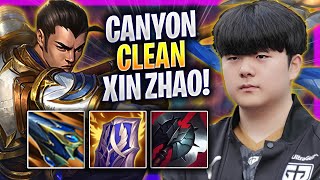 CANYON IS SO CLEAN WITH XIN ZHAO! - GEN Canyon Plays Xin Zhao JUNGLE vs Lee Sin! | Season 2024