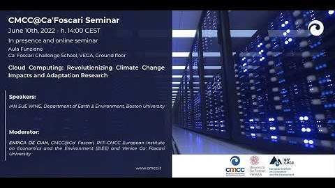 Cloud Computing: Revolutionizing Climate Change Impacts and Adaptation Research | Ian Sue Wing