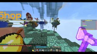 Kill Aura hacker on Egg Wars CubeCraft.