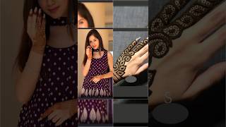 Jannat zubair mehndi designs back mehndi youtubeshorts shorts subscribe youtub