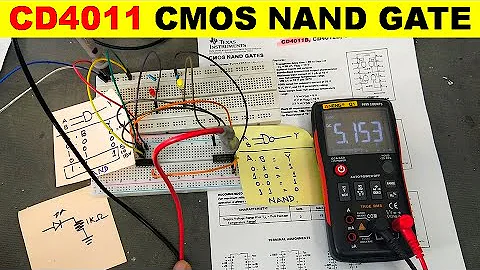 {804} CD4011 CMOS NAND Gate Explained & Testing
