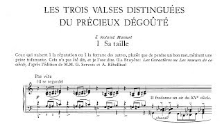 Erik Satie 1914 Les Trois Valses Distinguées Du Précieux Dégoûté