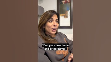 Asking my husband to come home and “bring the gloves”… | #shorts #funny #husbandwife
