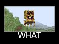 Giant SpongeBob.exe in Minecraft wait what meme part 200